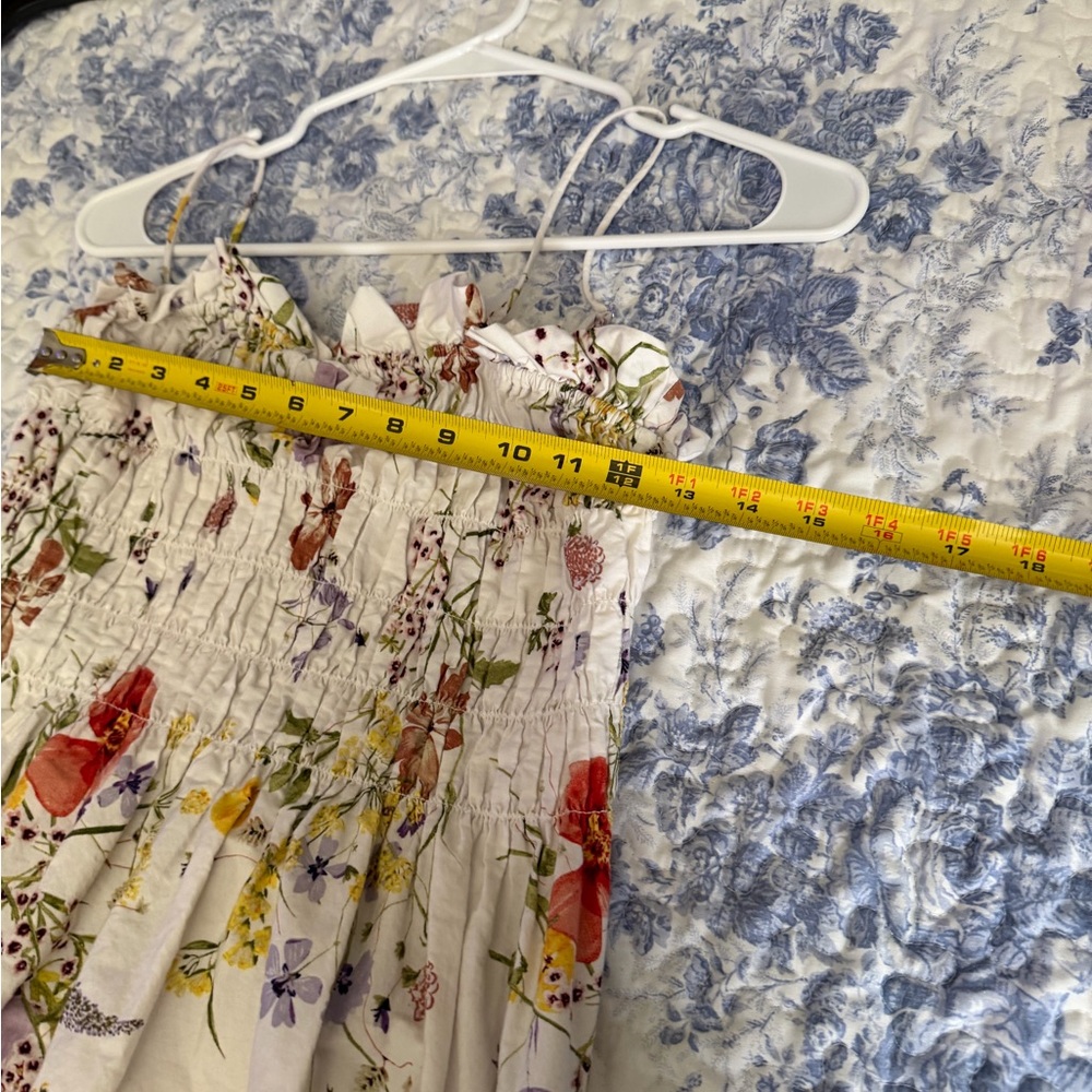 H&M  cotton wildflower collection Midi Dress - - Picture 5 of 6